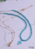 Boho Necklace, Seed Bead Choker, 2 Layers Double Cross